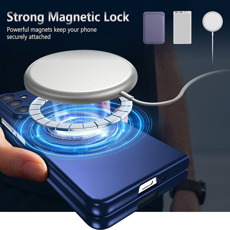 Magnetisk telefonskal med 360° roterende stativ til Samsung Z fold &amp; flip 6/5/4/3