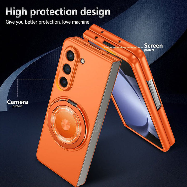 Magnetisk telefonskal med 360° roterende stativ til Samsung Z fold &amp; flip 6/5/4/3