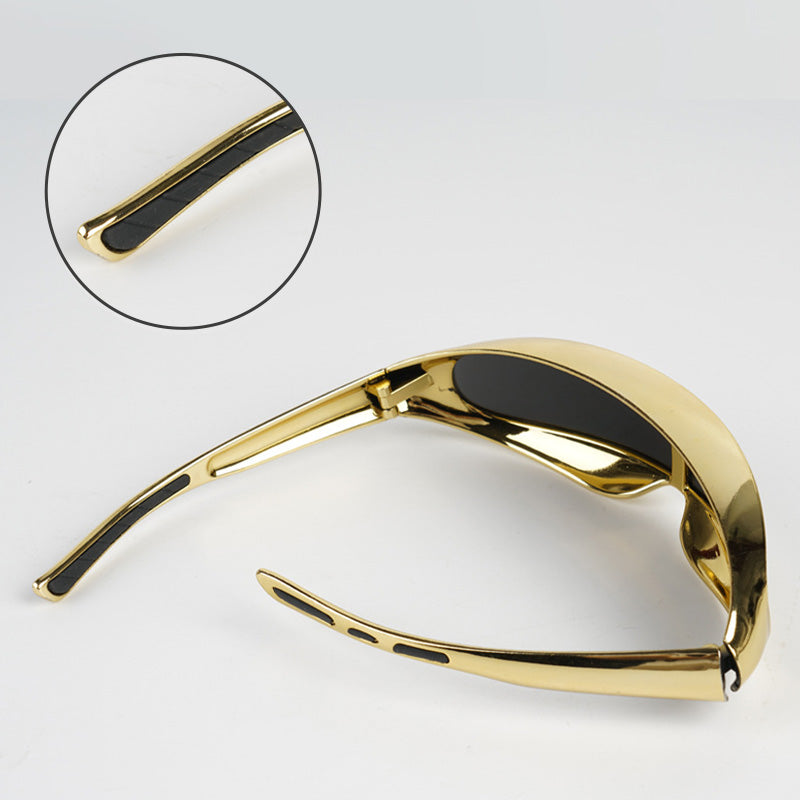 Svejsesikkerhedsglas i ét stykke med spejl
