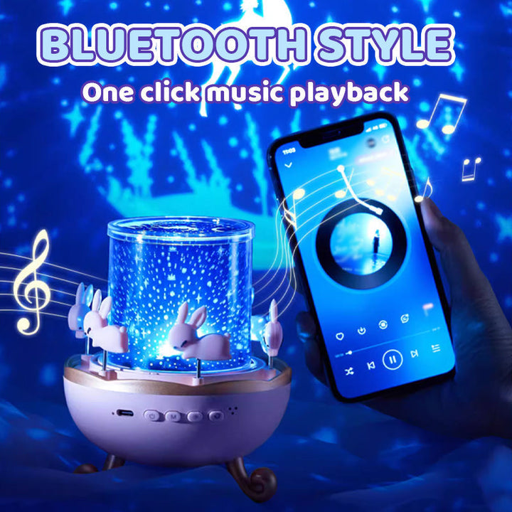 Bluetooth natlys projektor
