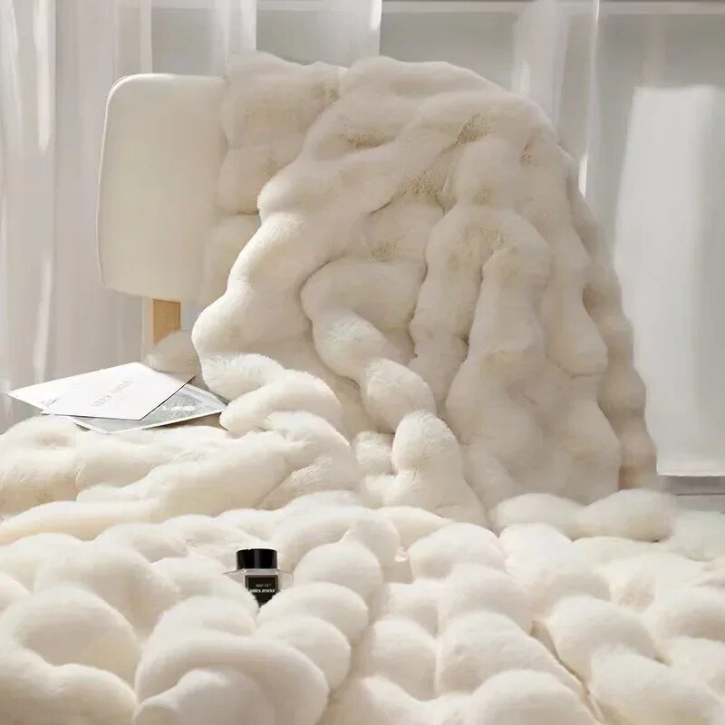 Super Blød Plush Vinter Tæppe