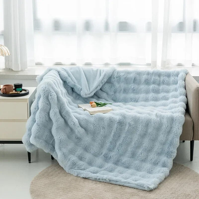 Super Blød Plush Vinter Tæppe