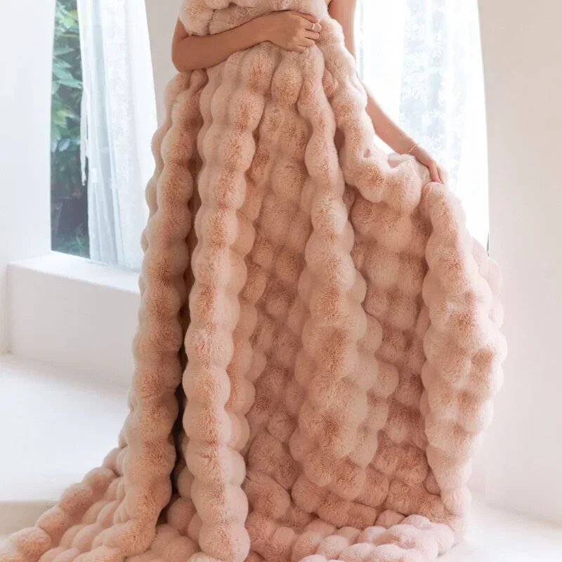 Super Blød Plush Vinter Tæppe