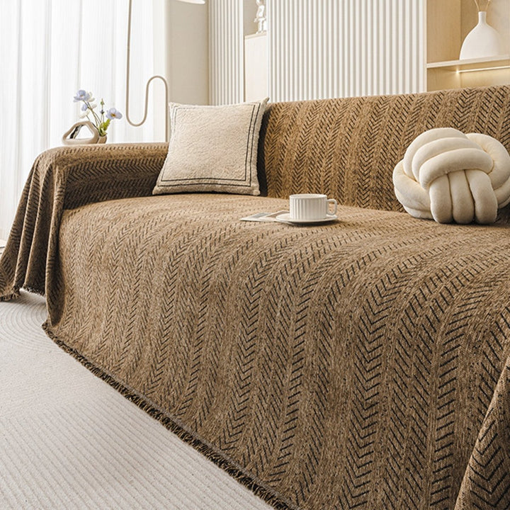 TexturaHome – Kradsesikker chenille sofaovertræk