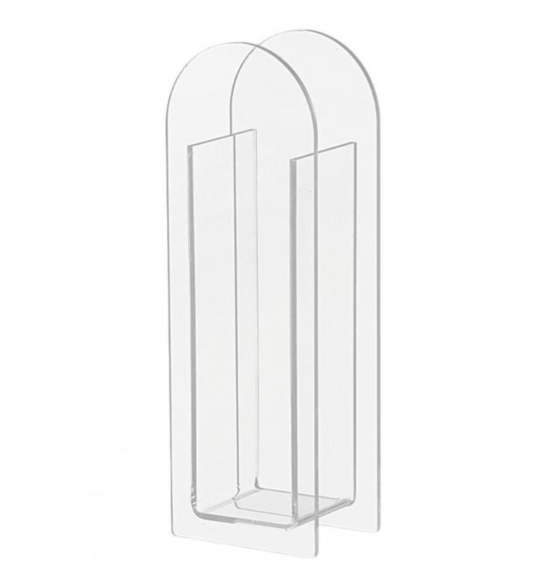 Transparent Akryl Blomster Vase