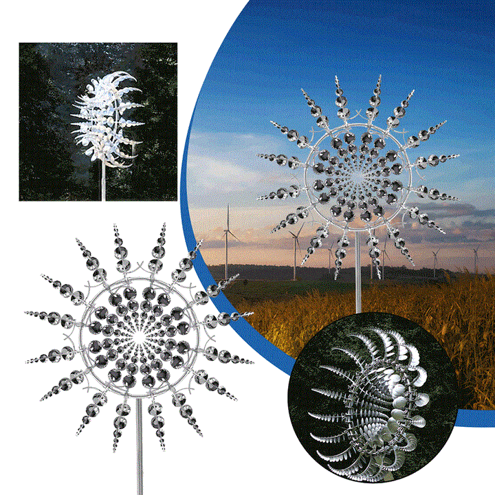 Vindmølle - Windly - Magisk Metal - Have dekoration