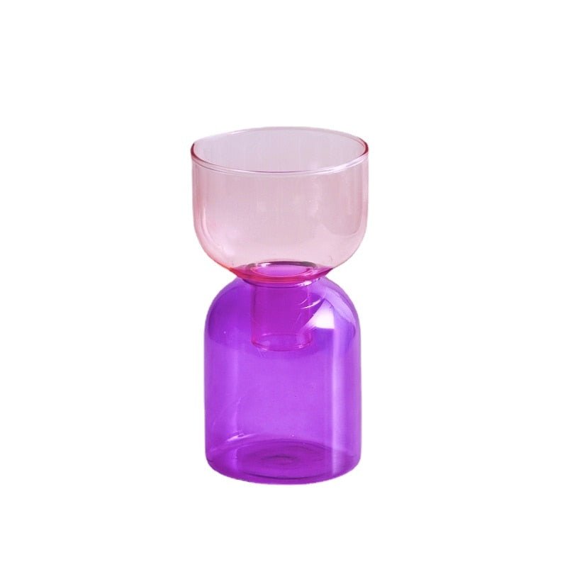 To-delt Mini Bud Vase Terrarium Sæt