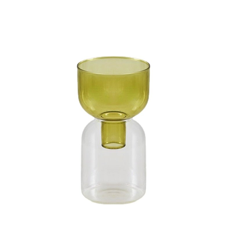To-delt Mini Bud Vase Terrarium Sæt