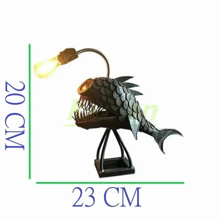 Steampunk Angler Fish Lampe – Cool &amp; Usædvanlig Gulvlampe til Dit Hjem