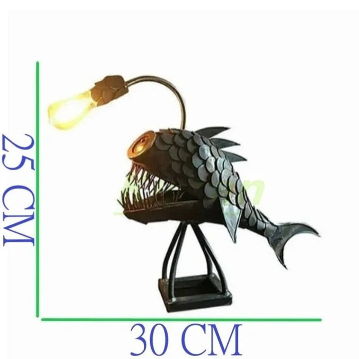 Steampunk Angler Fish Lampe – Cool &amp; Usædvanlig Gulvlampe til Dit Hjem