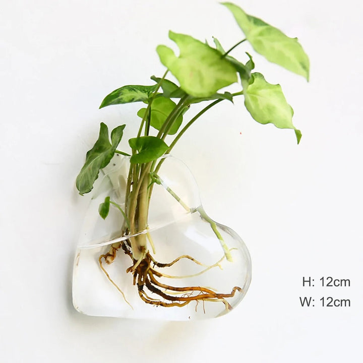 Væg vase lavet af glas