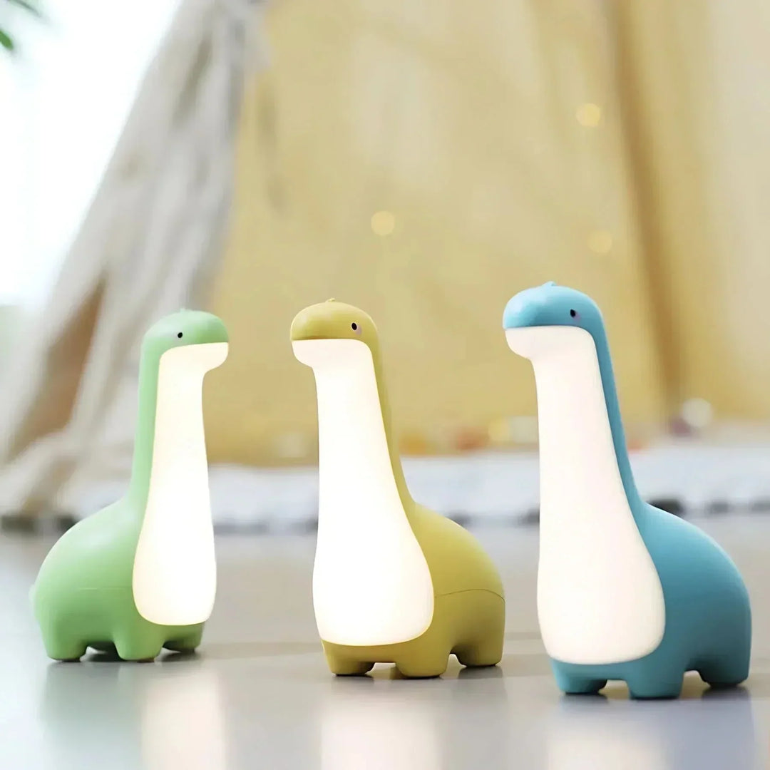 LED Dinosaur Nattelys til Børn med Blød Glød