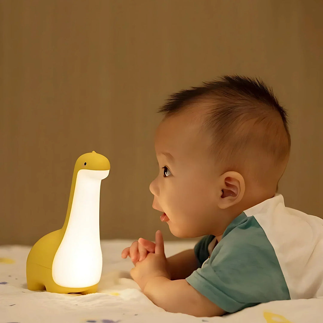 LED Dinosaur Natlampe til Børn – Blød Belysning til Beroligende Nætter