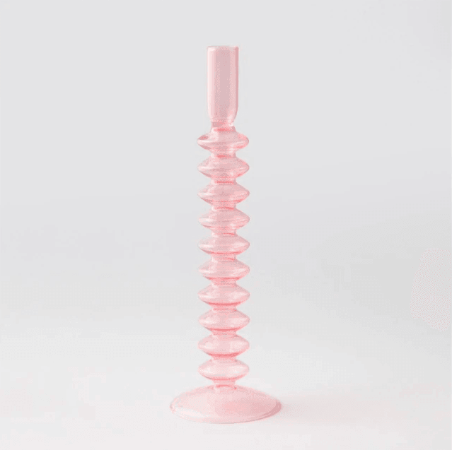 Vintage-Glas-lysestage