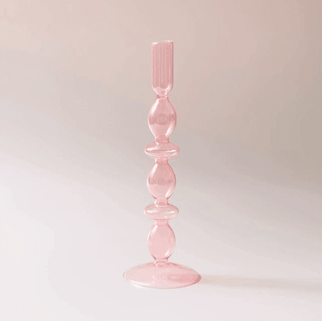 Vintage-Glas-lysestage
