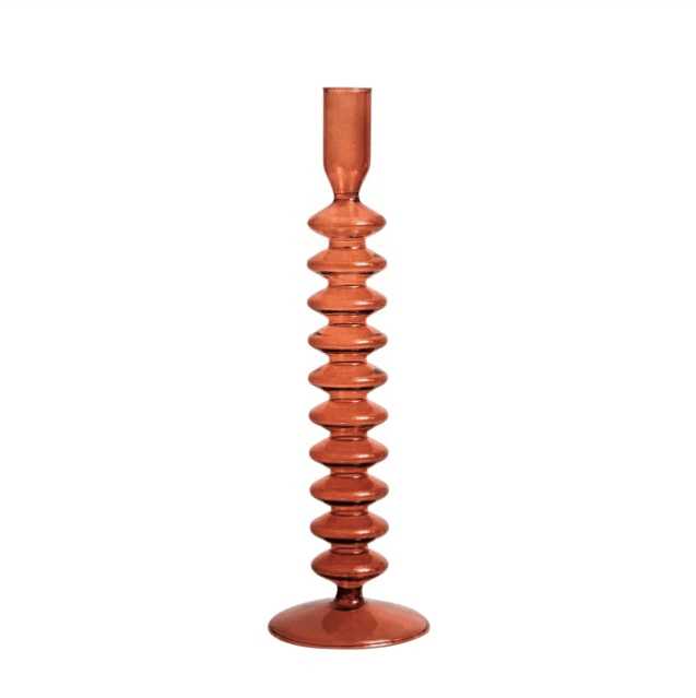 Vintage-Glas-lysestage