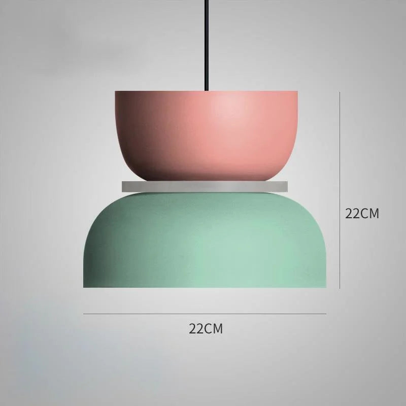LuminaGlow - Moderne Pendellys i Skandinavisk Macaron Stil