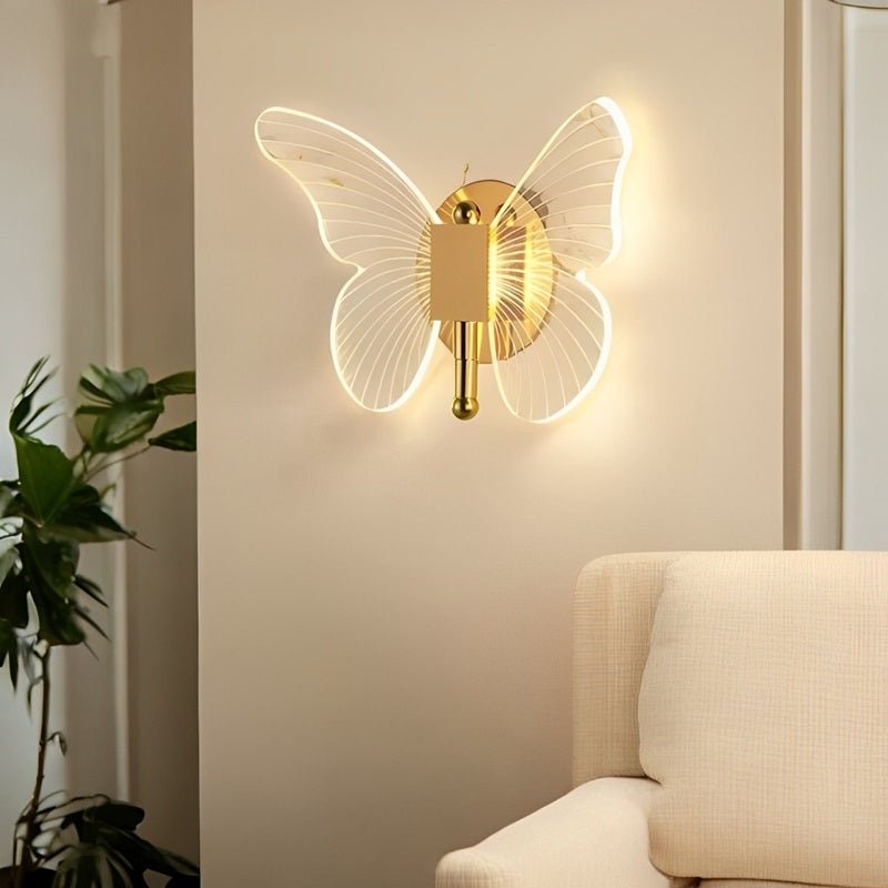 FloraVyne LED Væglampe – Sommerfugleformet designlampe med 3 lysindstillinger, energibesparende og elegant