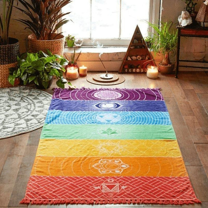 7 Chakra Regnbue Yoga Måtte