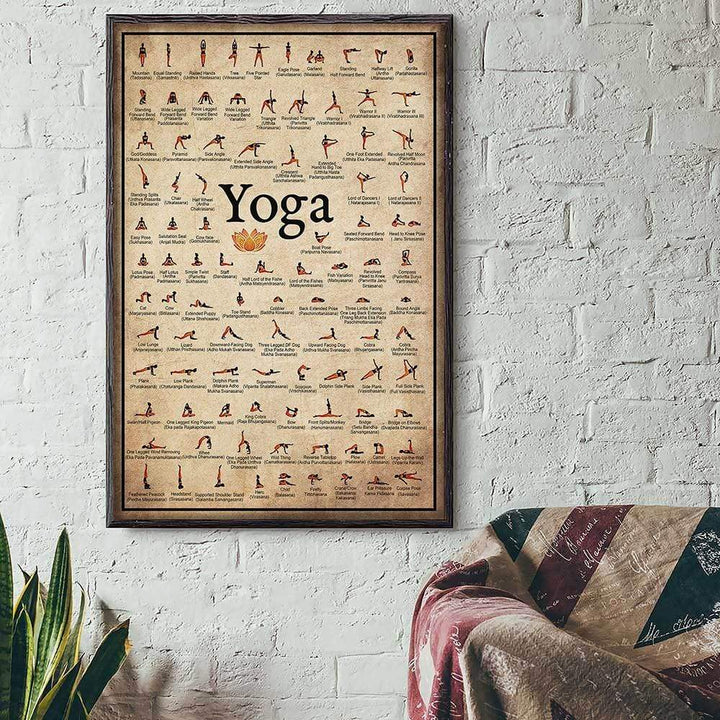Yoga Poser Vægplakat
