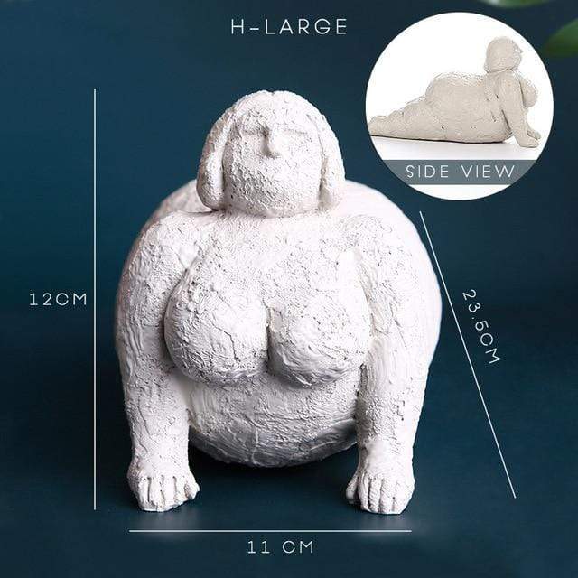 Selvsikker Dame Figurer