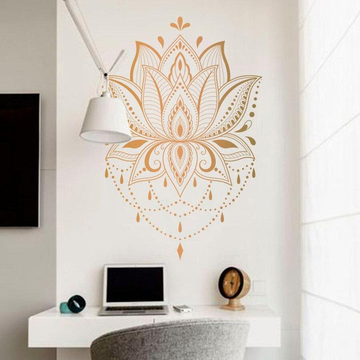 Lotus Mandala Vægklistermærke
