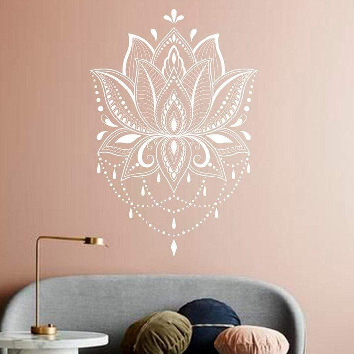 Lotus Mandala Vægklistermærke