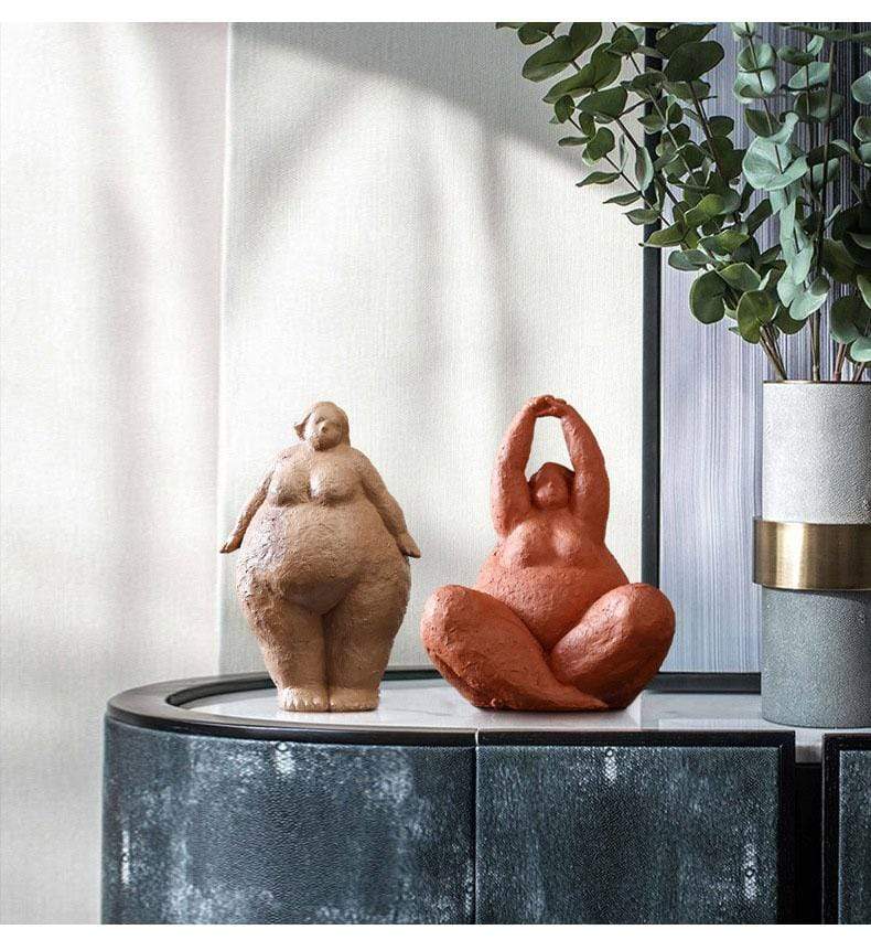 Selvsikker Dame Figurer