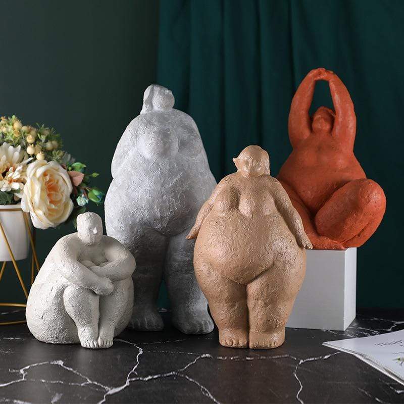 Selvsikker Dame Figurer