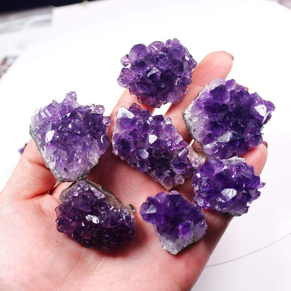 Roh-Amethyst-Kvarts-Krystal-Klynge