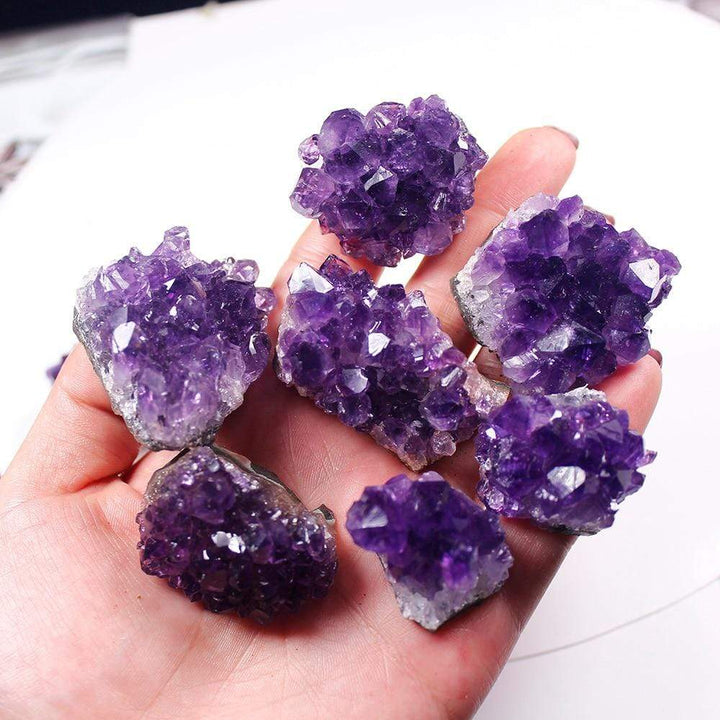 Roh-Amethyst-Kvarts-Krystal-Klynge