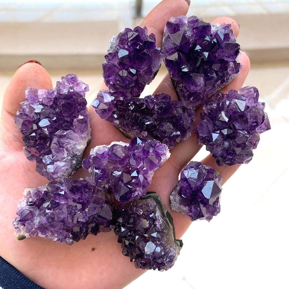Roh-Amethyst-Kvarts-Krystal-Klynge