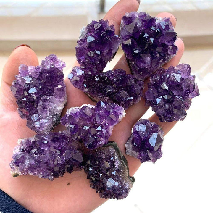 Roh-Amethyst-Kvarts-Krystal-Klynge