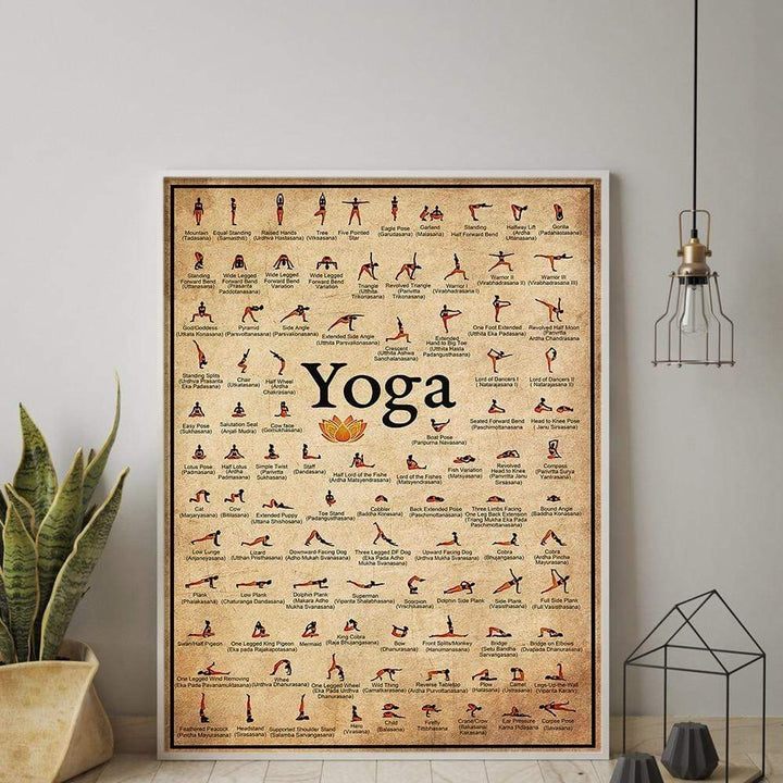 Yoga Poser Vægplakat