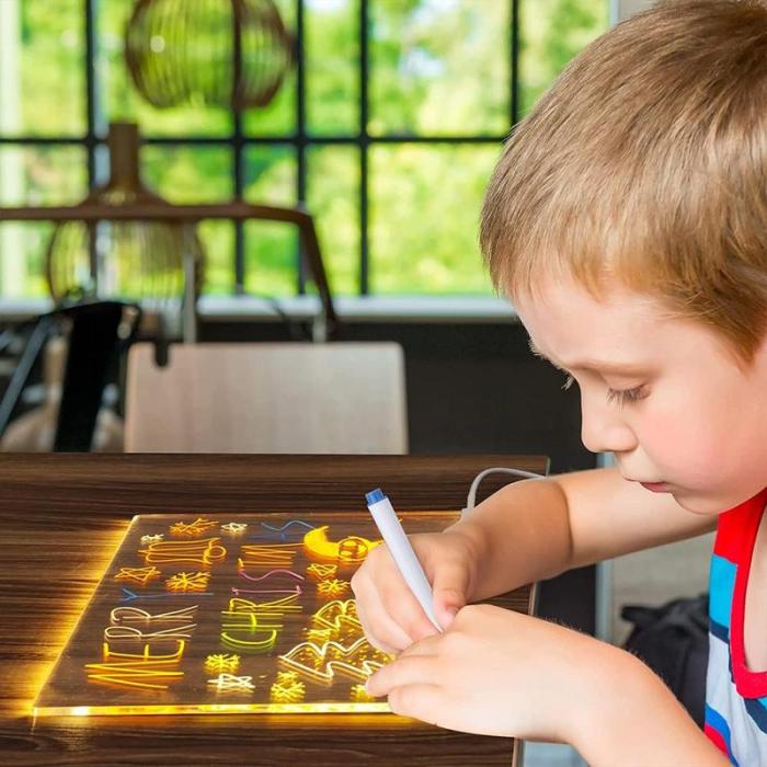 LED Tavle med 7 farver Pen